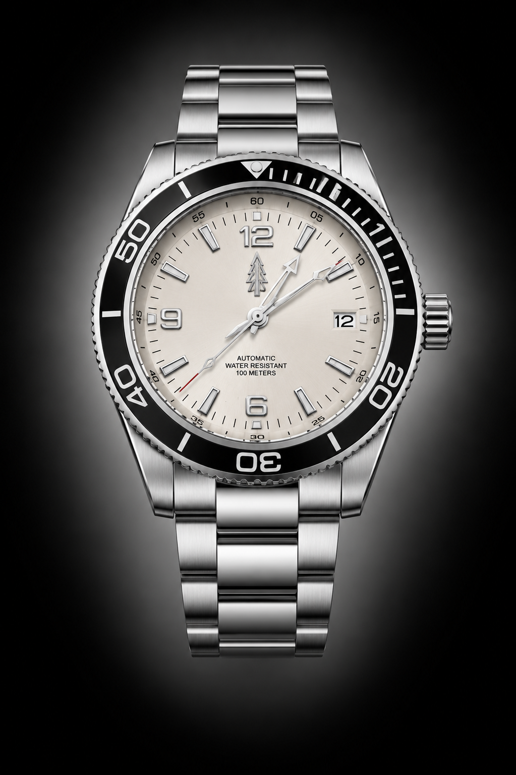 HAVOC Sabre White Dial Black Bezel