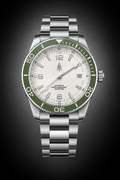 HAVOC Sabre White Dial Green Bezel