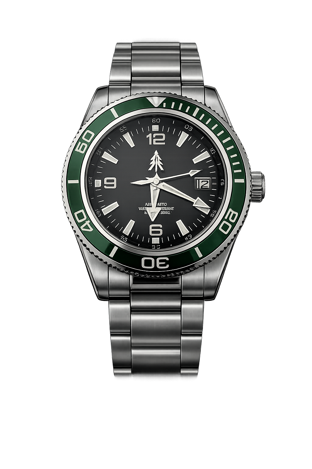 HAVOC Sabre Black Dial Green Bezel